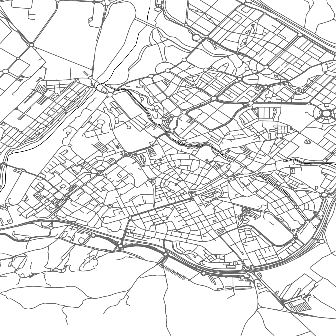 ROAD MAP OF GUADALAJARA, SPAIN BY MAPAKES