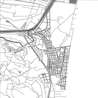 ROAD MAP OF GUARDAMAR DEL SEGURA, SPAIN BY MAPAKES