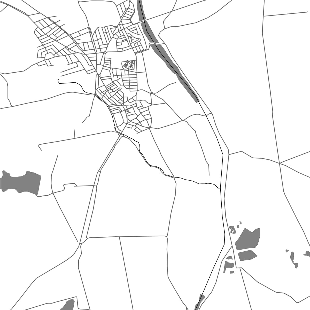 ROAD MAP OF GUILLENA, SPAIN BY MAPAKES