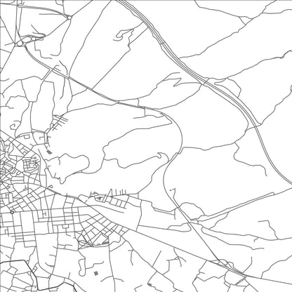 ROAD MAP OF HELLIN, SPAIN BY MAPAKES