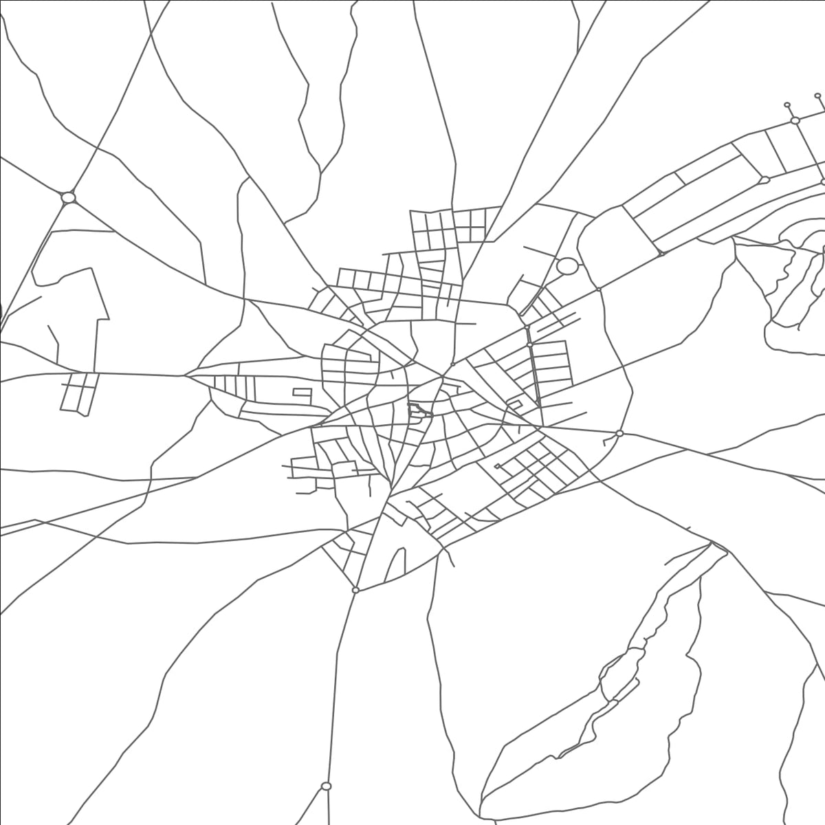ROAD MAP OF HERENCIA, SPAIN BY MAPAKES