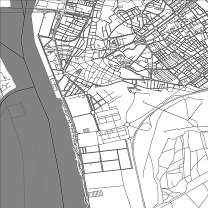 ROAD MAP OF HUELVA, SPAIN BY MAPAKES