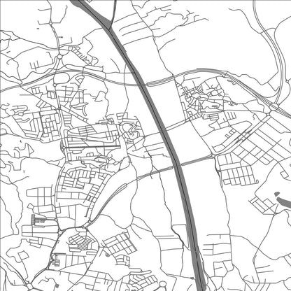 ROAD MAP OF HUERCAL DE ALMERIA, SPAIN BY MAPAKES