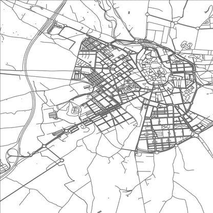 ROAD MAP OF HUESCA, SPAIN BY MAPAKES