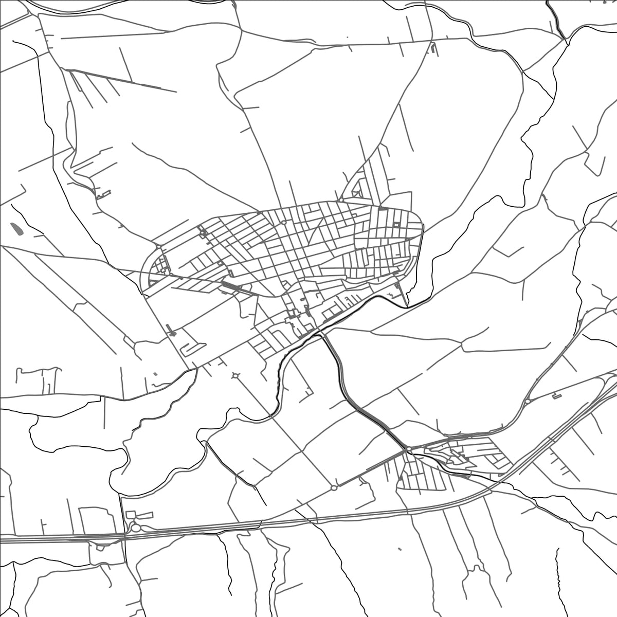 ROAD MAP OF HUETOR-TAJAR, SPAIN BY MAPAKES