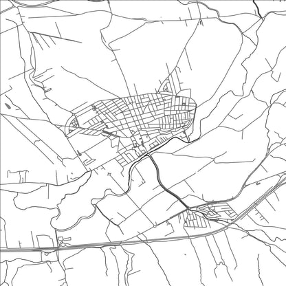 ROAD MAP OF HUETOR-TAJAR, SPAIN BY MAPAKES