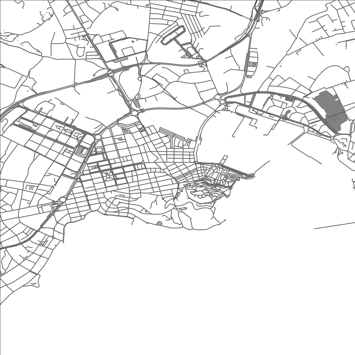 ROAD MAP OF IBIZA, SPAIN BY MAPAKES