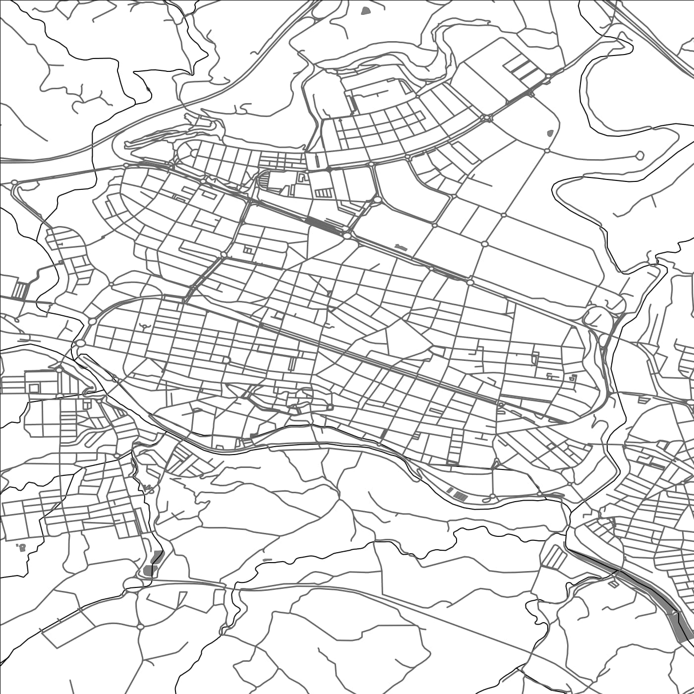 ROAD MAP OF IGUALADA, SPAIN BY MAPAKES