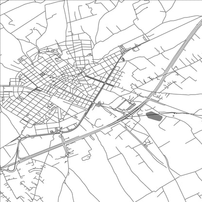 ROAD MAP OF INCA, SPAIN BY MAPAKES