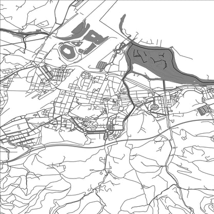 ROAD MAP OF IRUN, SPAIN BY MAPAKES