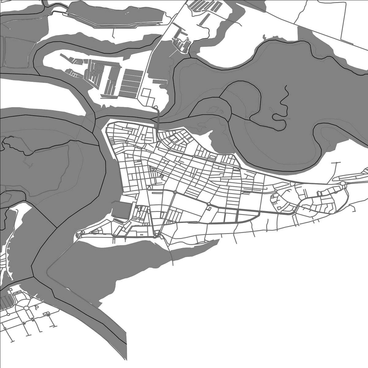ROAD MAP OF ISLA-CRISTINA, SPAIN BY MAPAKES