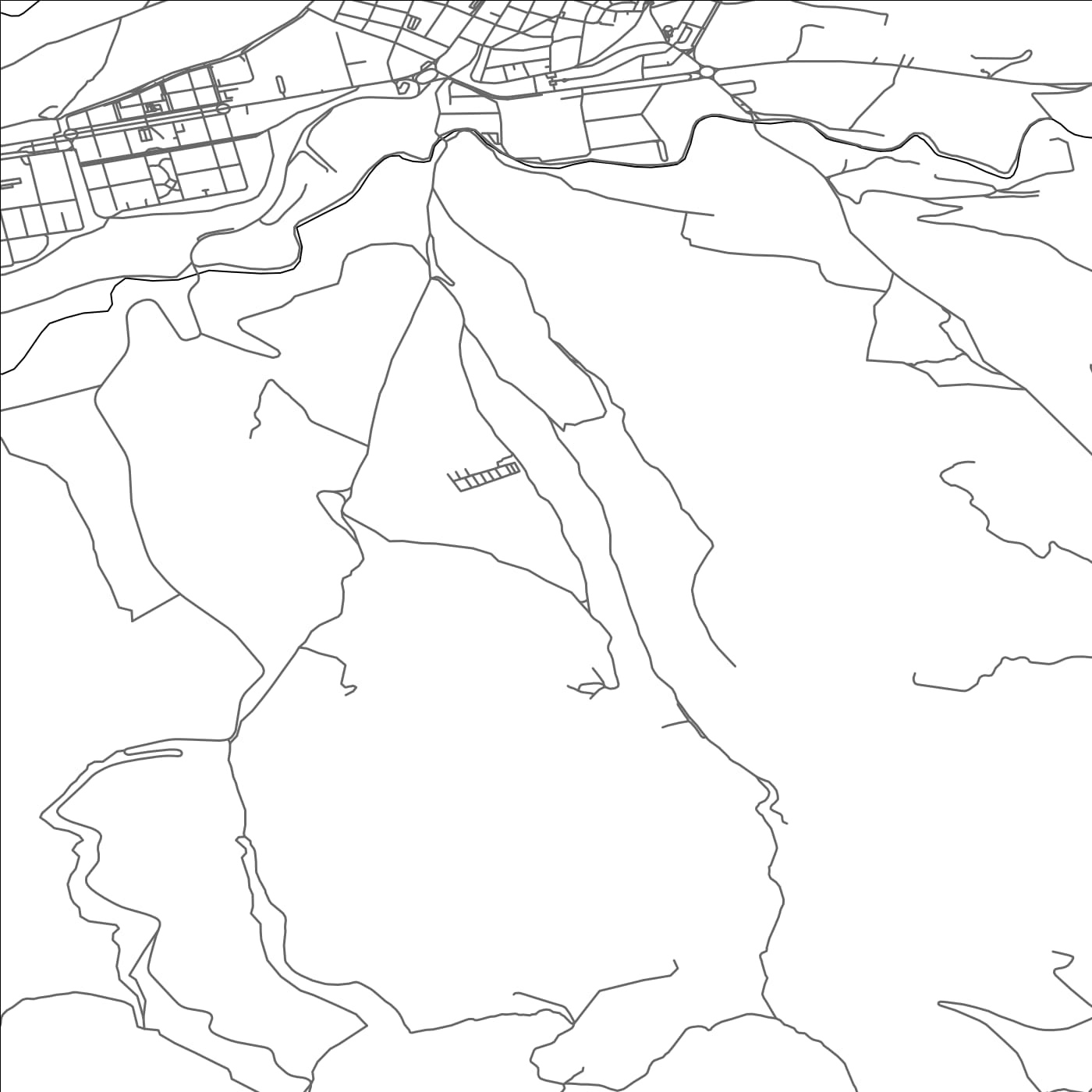 ROAD MAP OF JACA, SPAIN BY MAPAKES