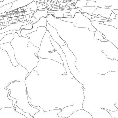 ROAD MAP OF JACA, SPAIN BY MAPAKES