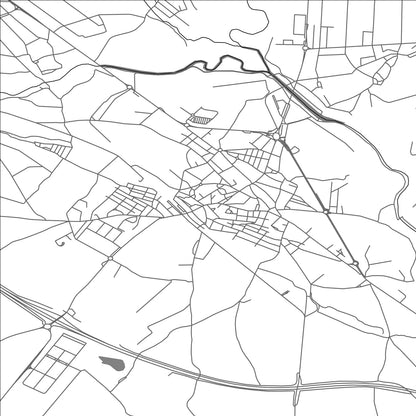 ROAD MAP OF LA BANEZA, SPAIN BY MAPAKES