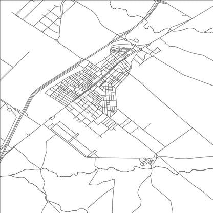 ROAD MAP OF LA CARLOTA, SPAIN BY MAPAKES