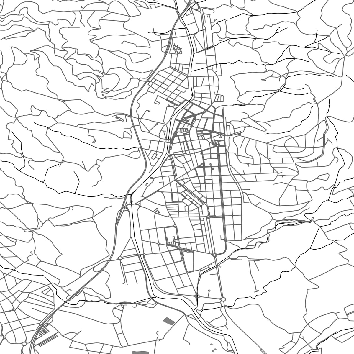ROAD MAP OF LA GARRIGA, SPAIN BY MAPAKES