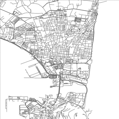 ROAD MAP OF LA LINEA DE LA CONCEPCION, SPAIN BY MAPAKES