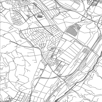 ROAD MAP OF LA LLAGOSTA, SPAIN BY MAPAKES