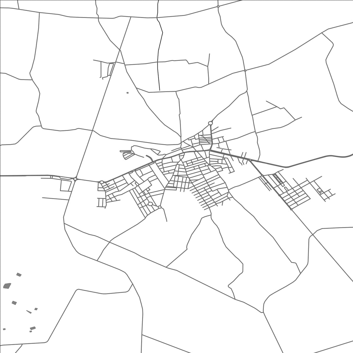 ROAD MAP OF LA MUJER, SPAIN BY MAPAKES