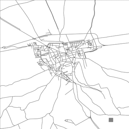 ROAD MAP OF LA PALMA DEL CONDADO, SPAIN BY MAPAKES