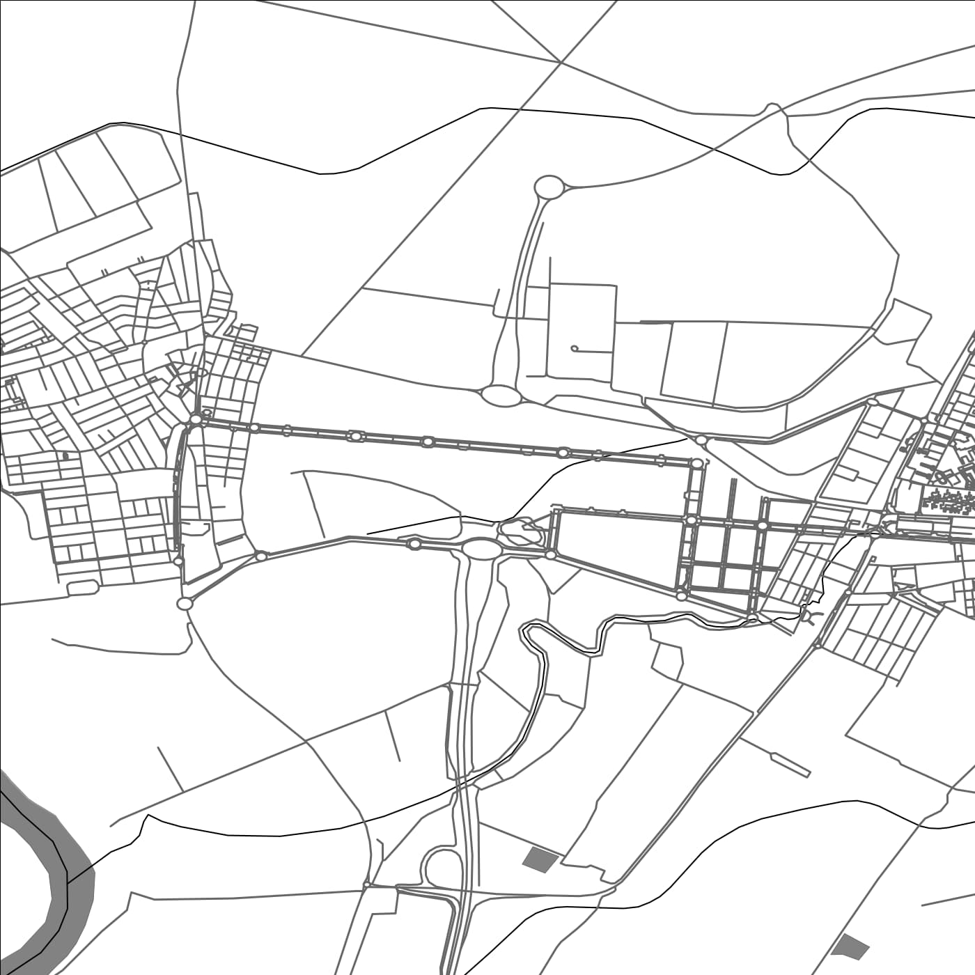 ROAD MAP OF LA RINCONADA, SPAIN BY MAPAKES