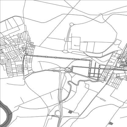 ROAD MAP OF LA RINCONADA, SPAIN BY MAPAKES