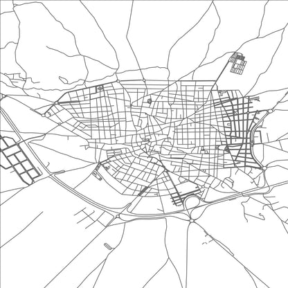ROAD MAP OF LA SOLANA, SPAIN BY MAPAKES