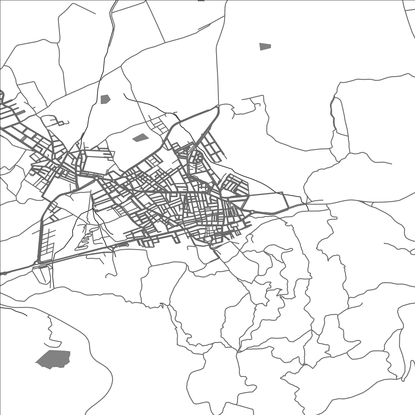 ROAD MAP OF LA UNION, SPAIN BY MAPAKES