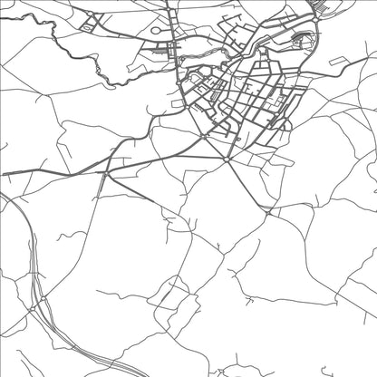 ROAD MAP OF LALIN, SPAIN BY MAPAKES