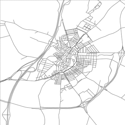 ROAD MAP OF LAS CABEZAS DE SAN JUAN, SPAIN BY MAPAKES