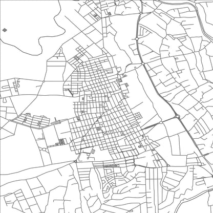 ROAD MAP OF LAS TORRES DE COTILLAS, SPAIN BY MAPAKES