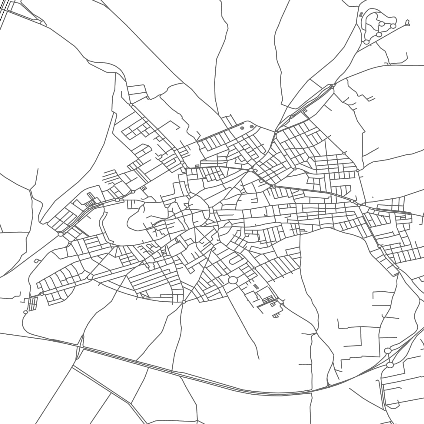 ROAD MAP OF LEBRIJA, SPAIN BY MAPAKES