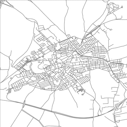 ROAD MAP OF LEBRIJA, SPAIN BY MAPAKES