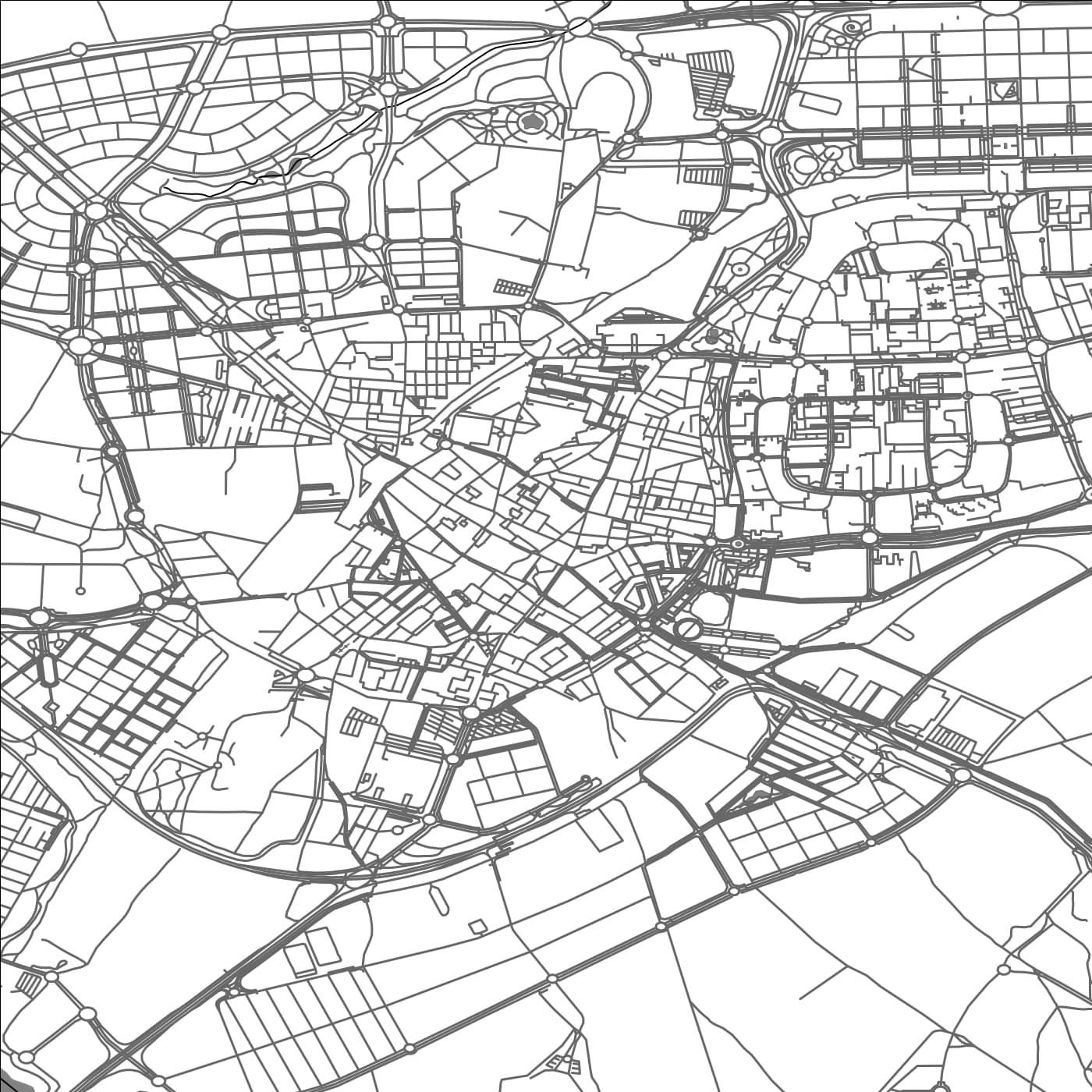 ROAD MAP OF LEGANES, SPAIN BY MAPAKES