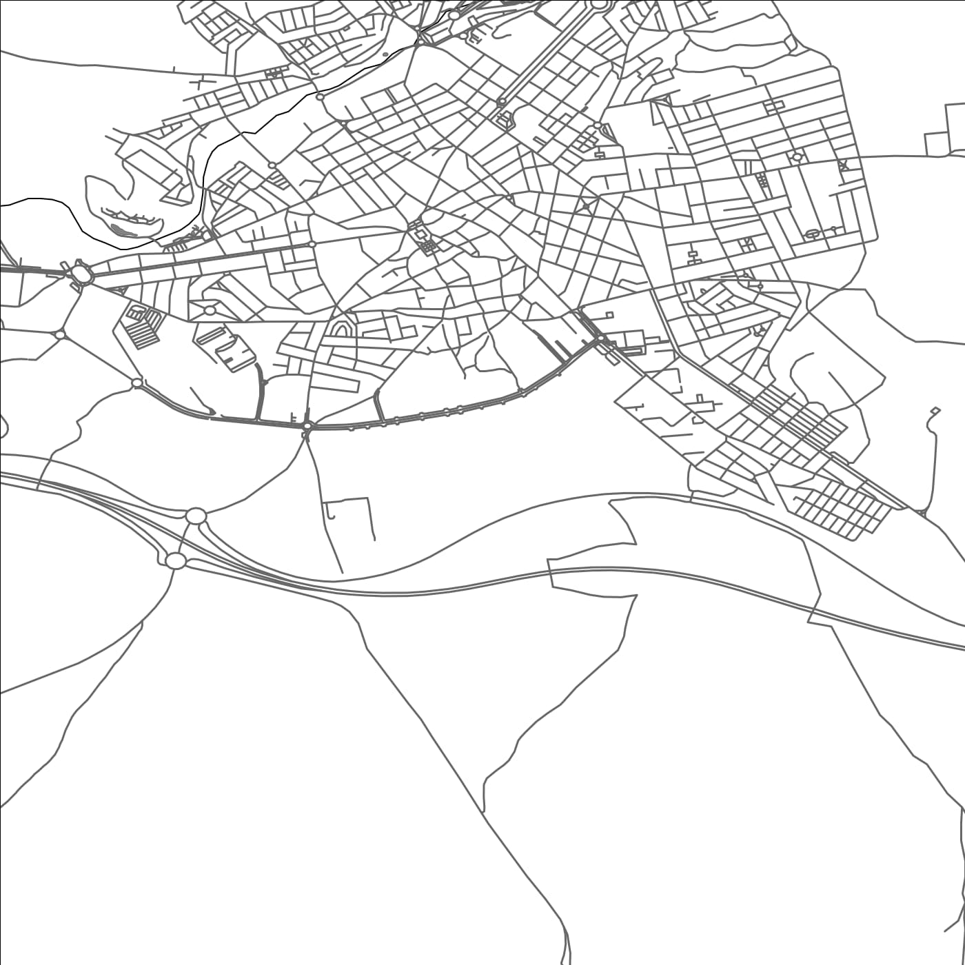 ROAD MAP OF LINARES, SPAIN BY MAPAKES