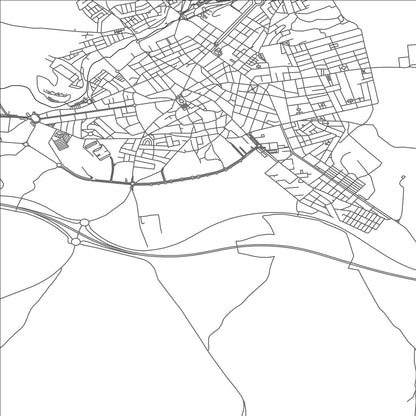 ROAD MAP OF LINARES, SPAIN BY MAPAKES