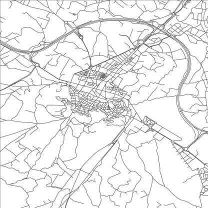 ROAD MAP OF LIRIA, SPAIN BY MAPAKES