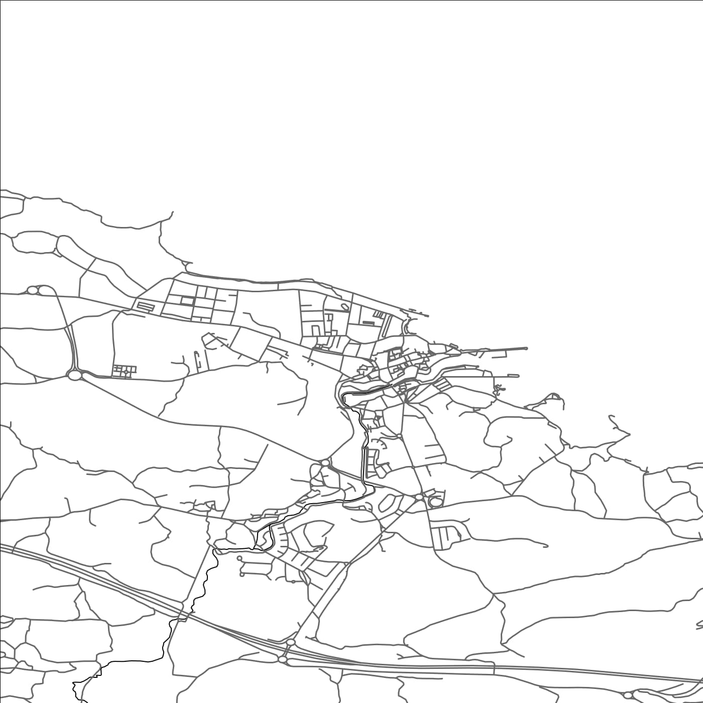 ROAD MAP OF LLANES, SPAIN BY MAPAKES