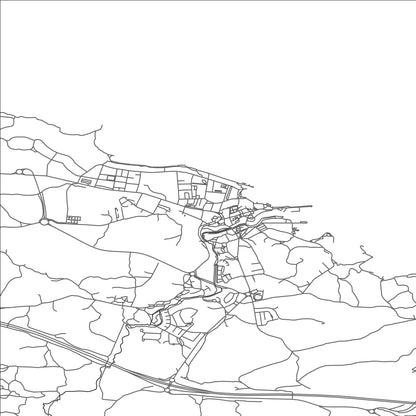 ROAD MAP OF LLANES, SPAIN BY MAPAKES