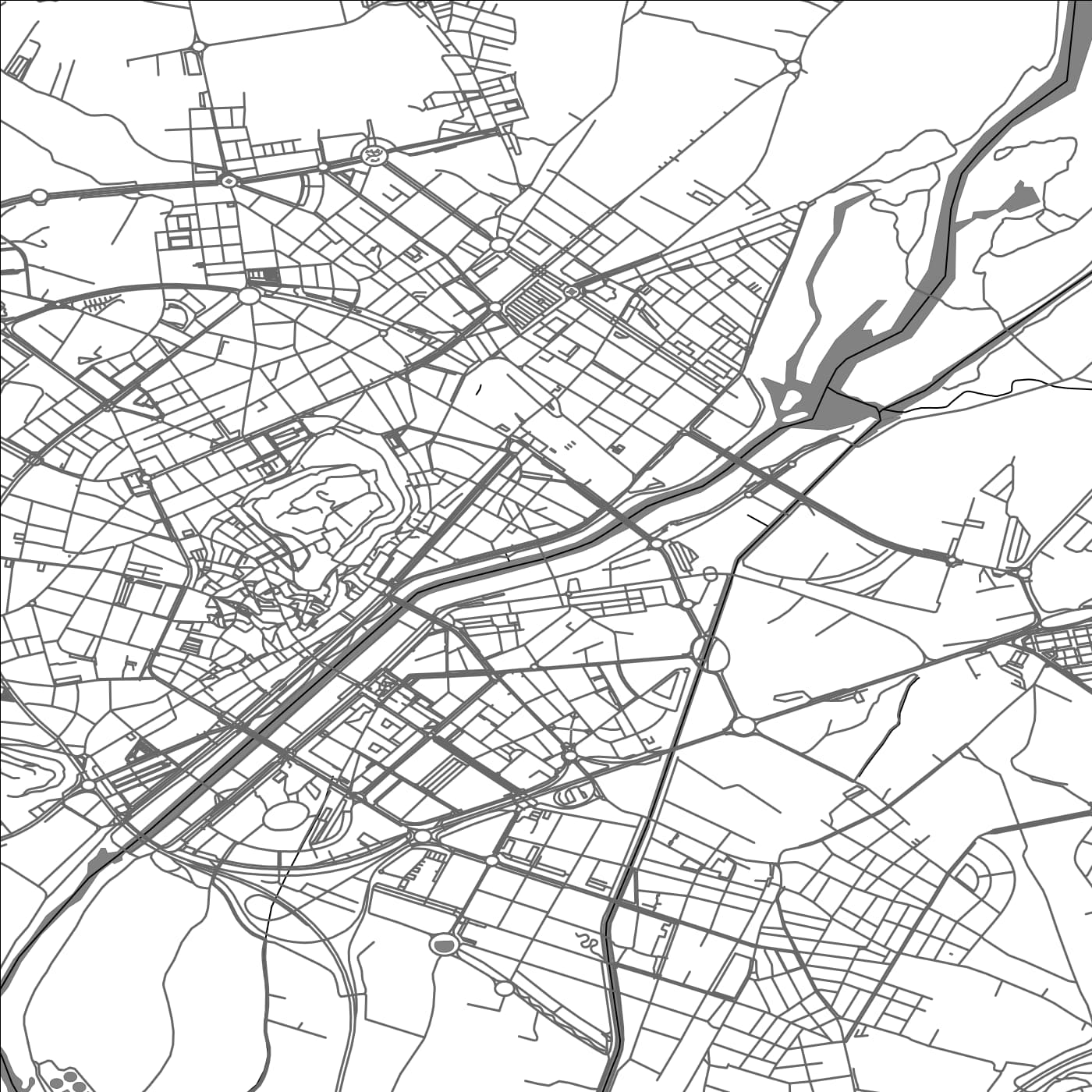 ROAD MAP OF LLEIDA, SPAIN BY MAPAKES