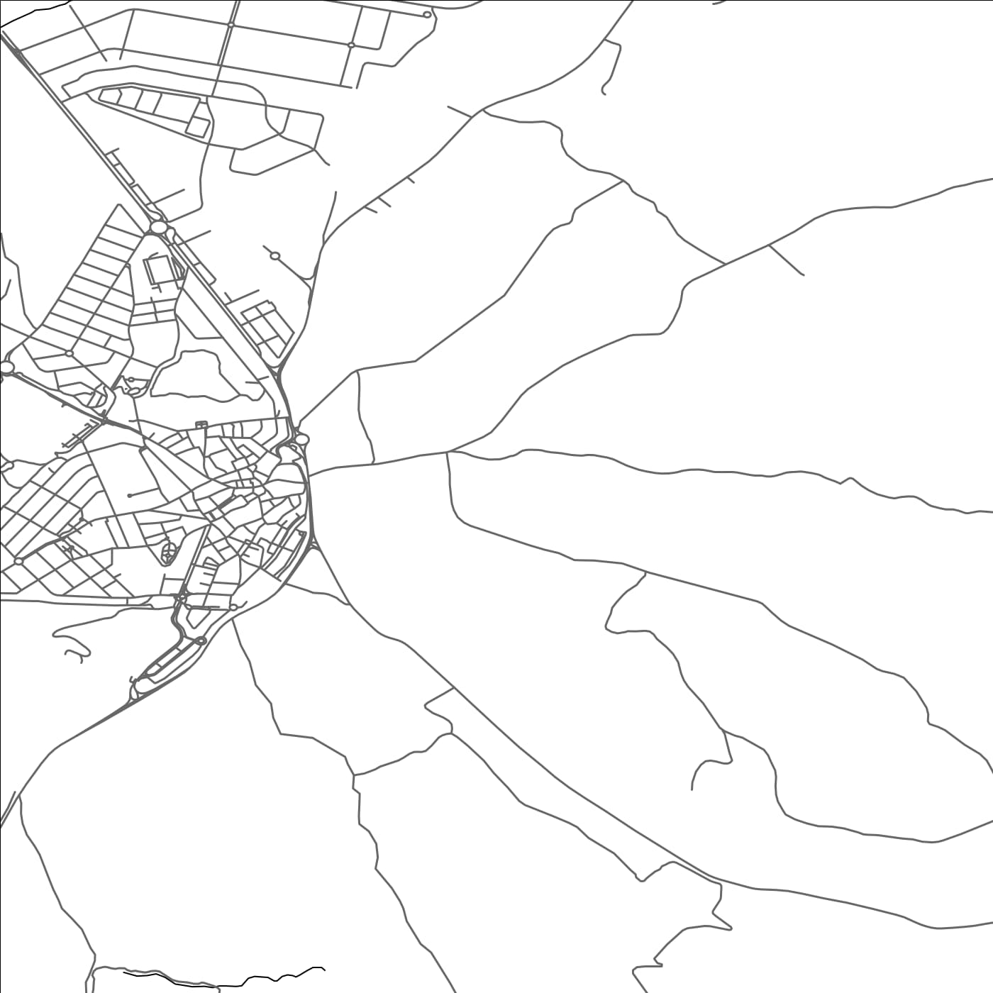 ROAD MAP OF LOECHES, SPAIN BY MAPAKES