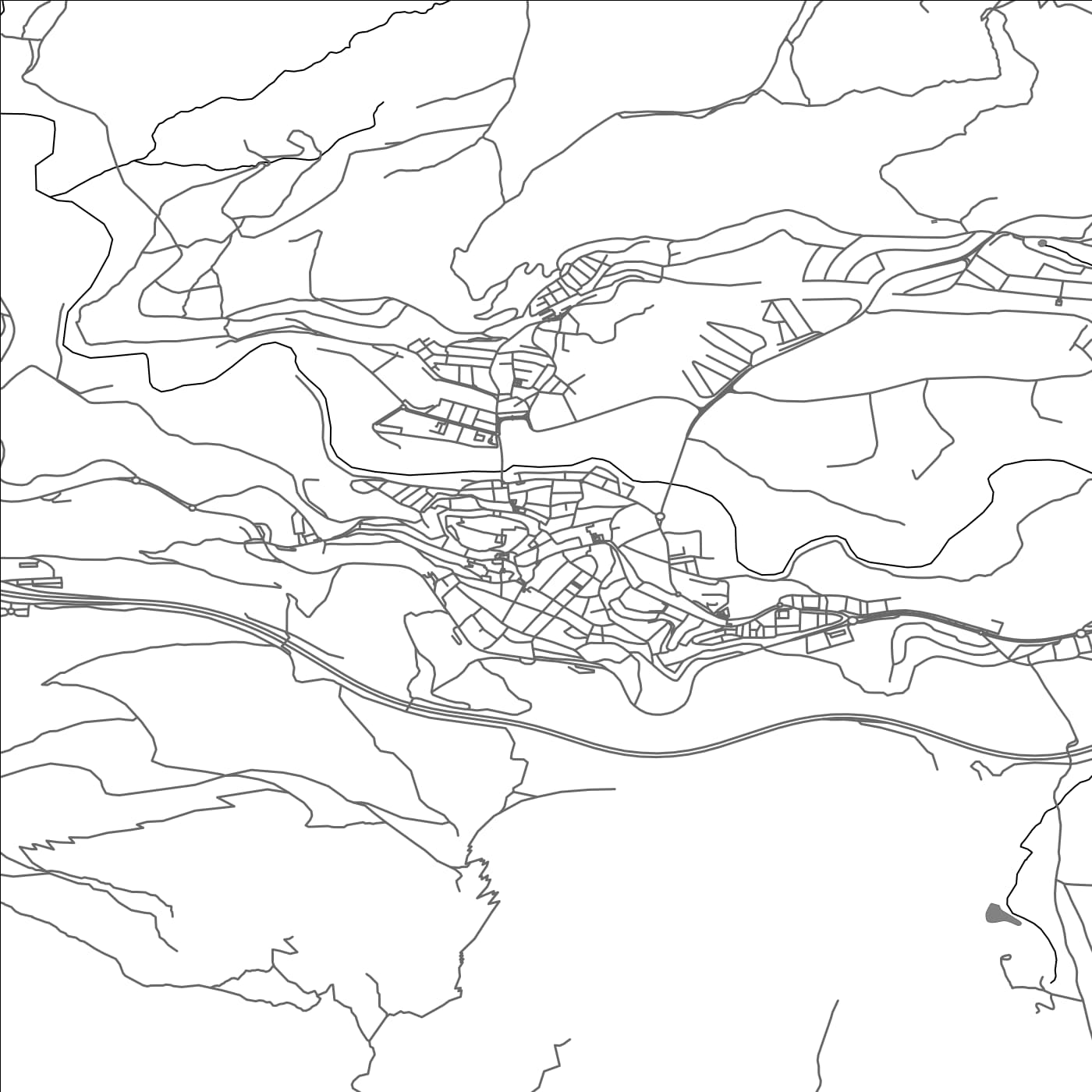 ROAD MAP OF LOJA, SPAIN BY MAPAKES