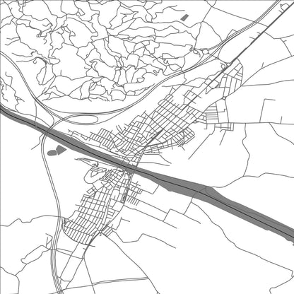 ROAD MAP OF LUMBRERAS, SPAIN BY MAPAKES