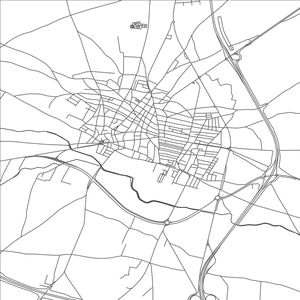 ROAD MAP OF MADRIDEJOS, SPAIN BY MAPAKES