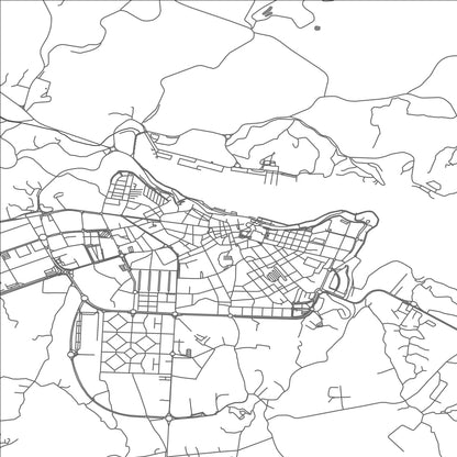 ROAD MAP OF MAHON, SPAIN BY MAPAKES