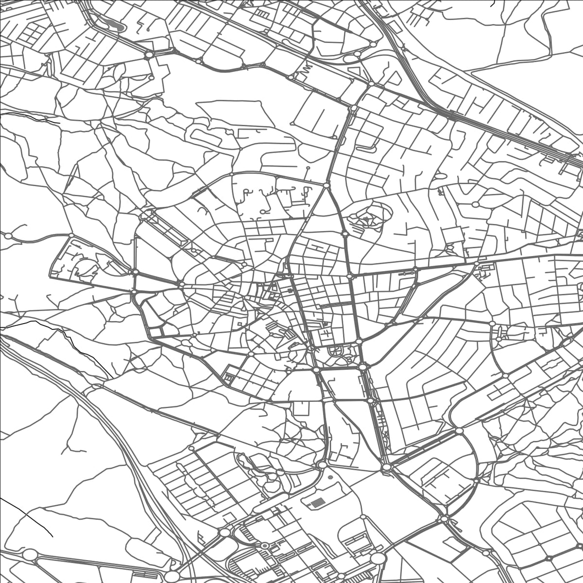 ROAD MAP OF MAJADAHONDA, SPAIN BY MAPAKES