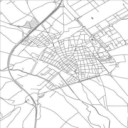 ROAD MAP OF MANZANARES, SPAIN BY MAPAKES