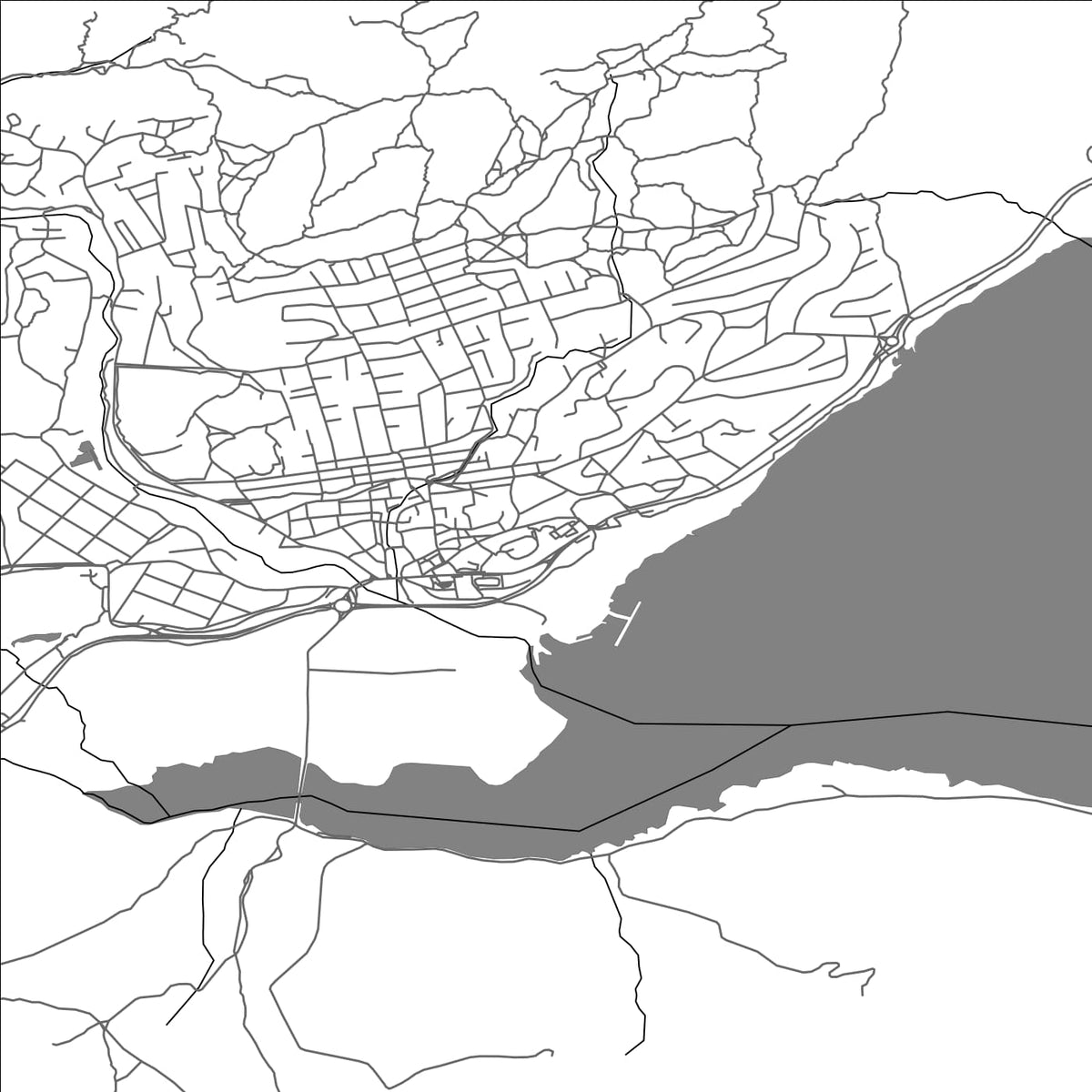ROAD MAP OF MANZANARES EL REAL, SPAIN BY MAPAKES