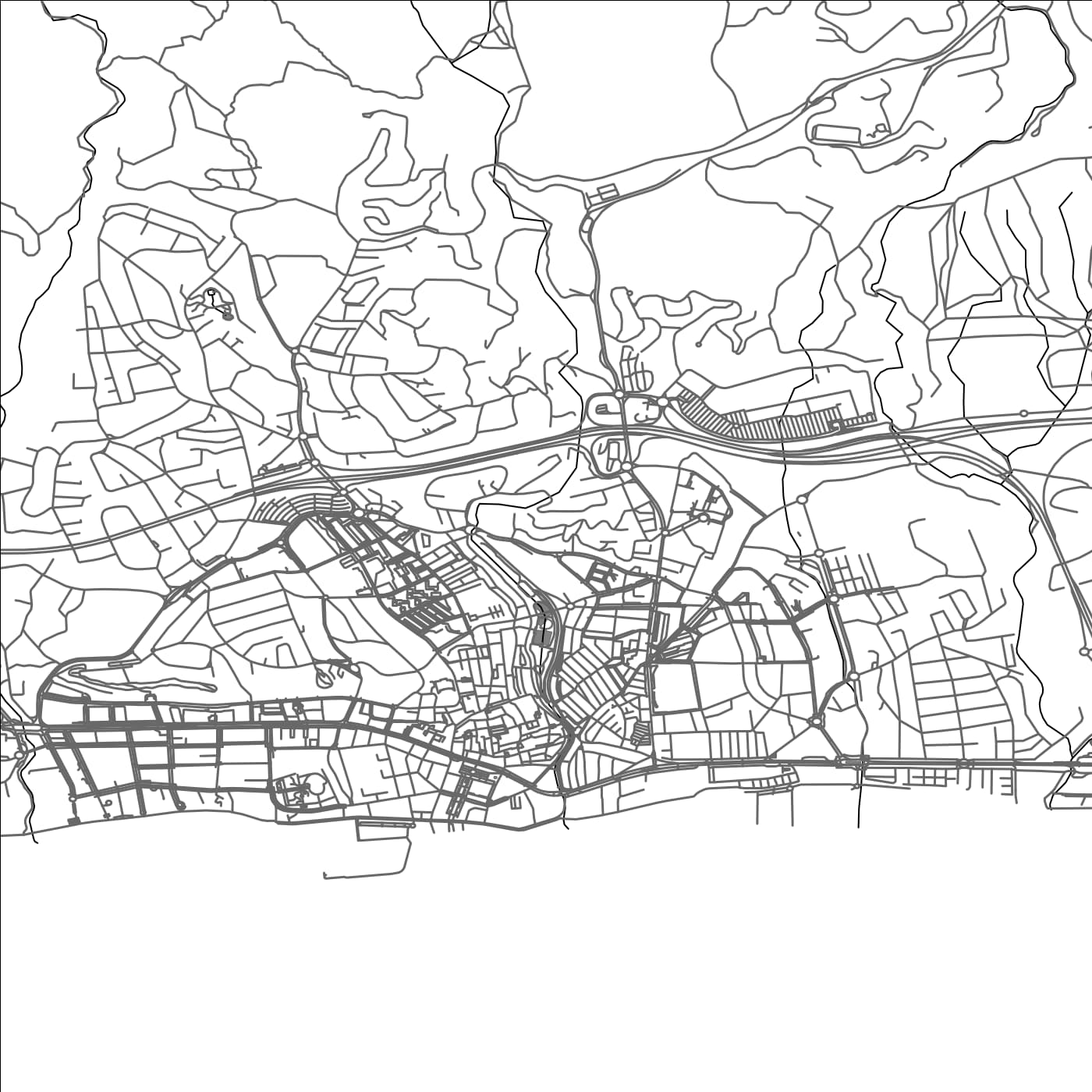 ROAD MAP OF MARBELLA, SPAIN BY MAPAKES