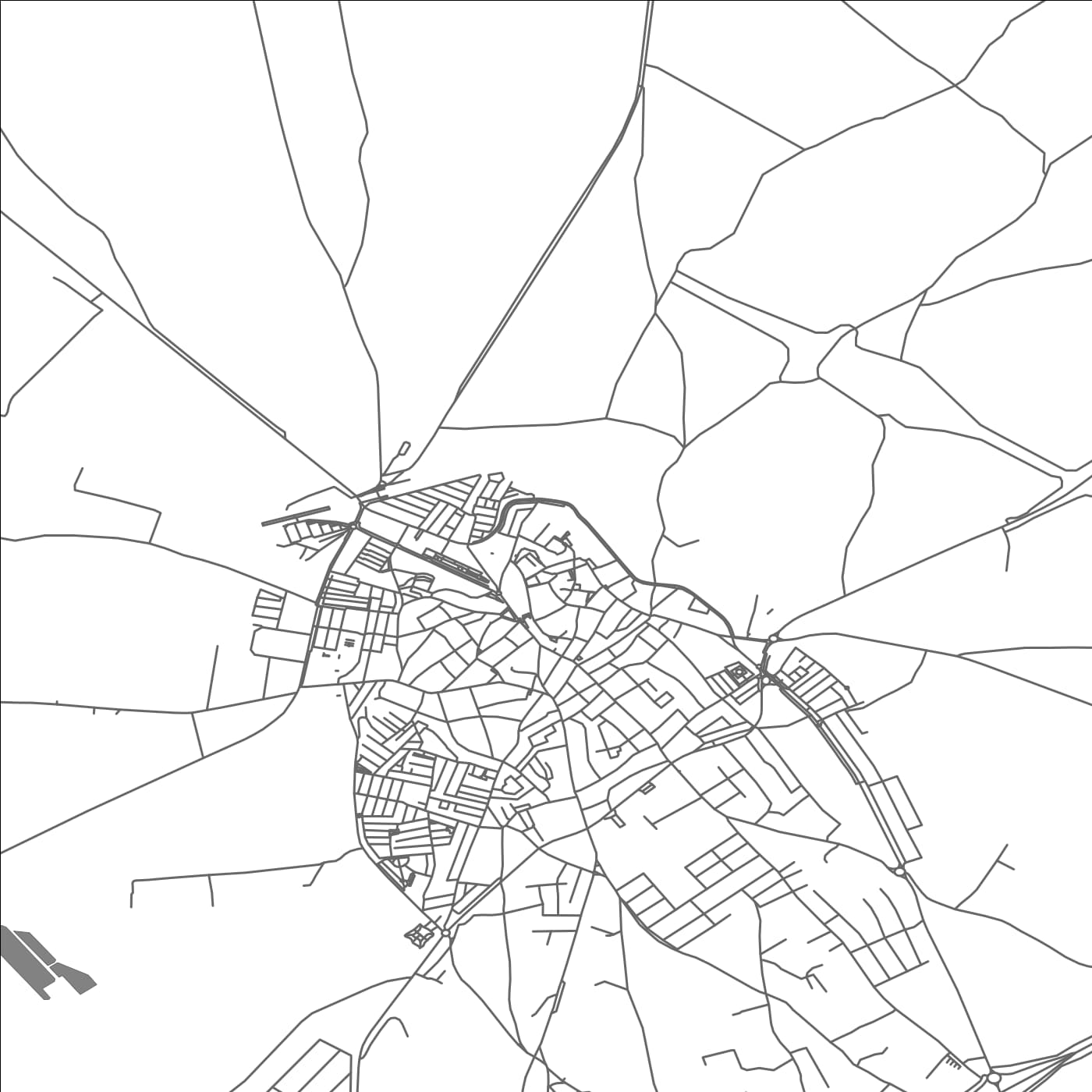 ROAD MAP OF MARCHENA, SPAIN BY MAPAKES